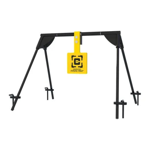 A Caldwell AR500 Swinging Target rendkívül tartós puskacélból készült, stabil állvánnyal, és középlövő puskákhoz és pisztolyokhoz tervezték.